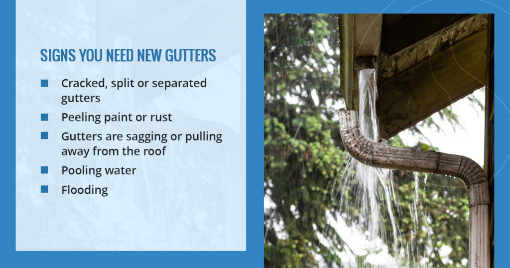 02 signs you need new gutters
