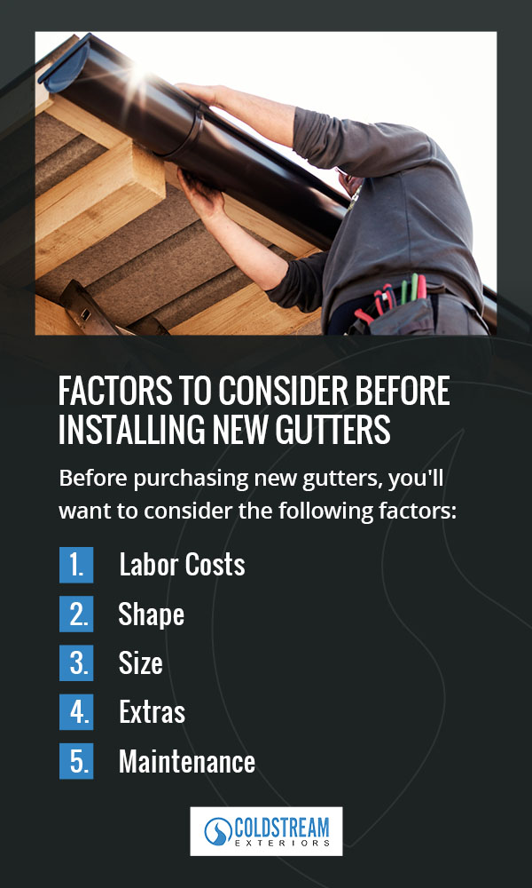 03 factors to consider before installing new gutters