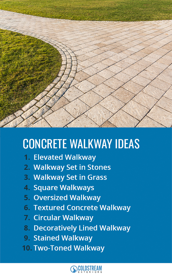 Concrete Walkway Ideas