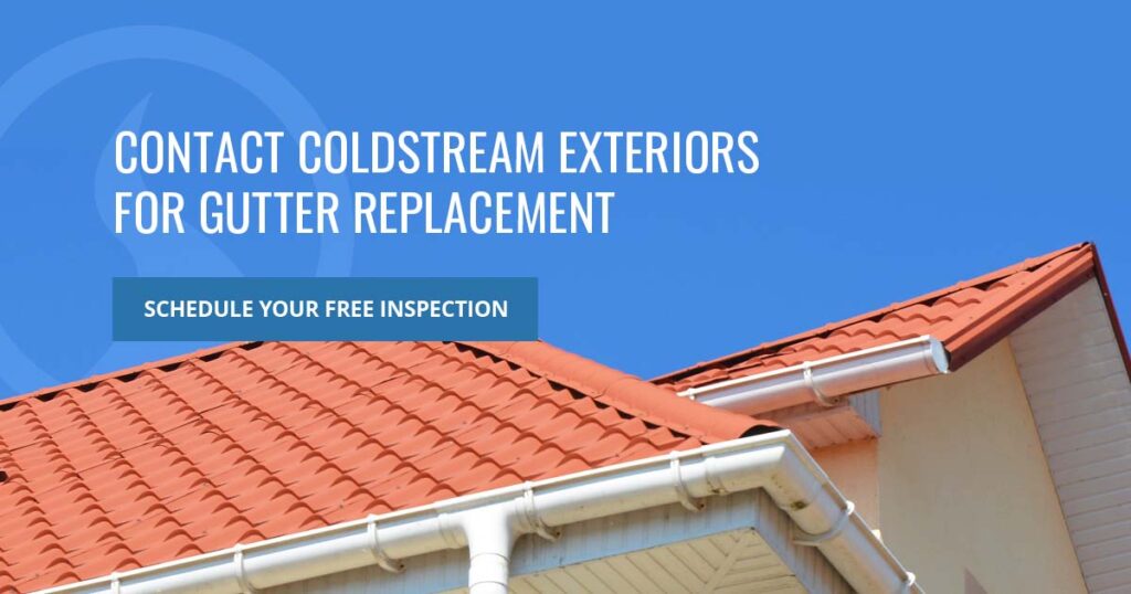 Contact Coldstream Exteriors for Gutter Replacement