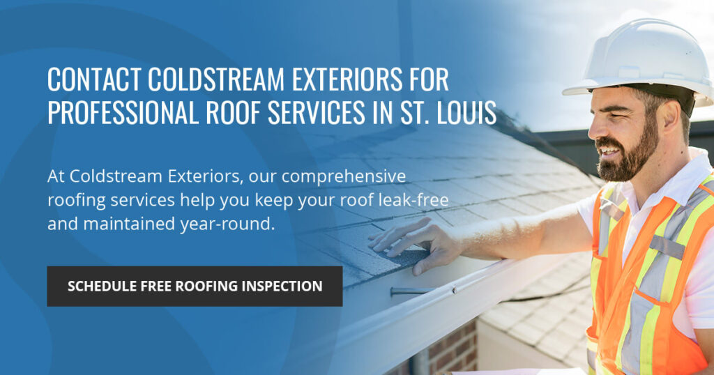 Contact Coldstream Exteriors for Professional Roof Services in St. Louis